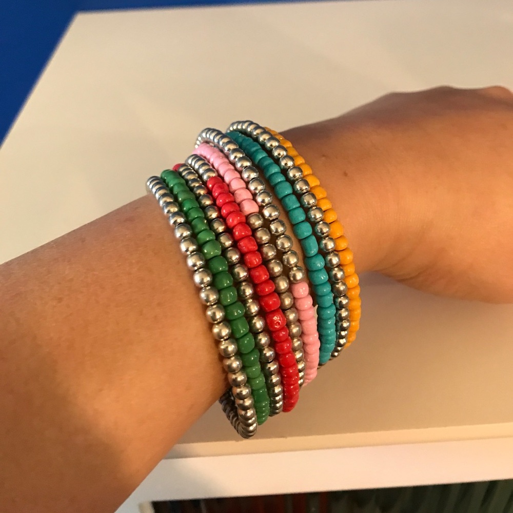 Wire & bead bracelet - Picture 4 of 4